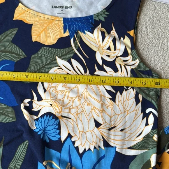 NEW Lands' End Women's Cotton Modal Sleeveless Tie Waist Maxi Dress - Picture 13 of 13